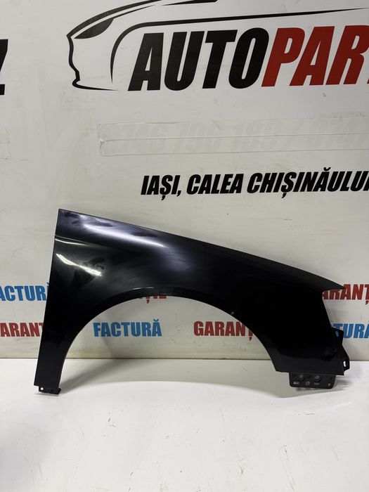 Aripa dreapta fata VW Passat B6 neagra LC9X MIC DEFECT