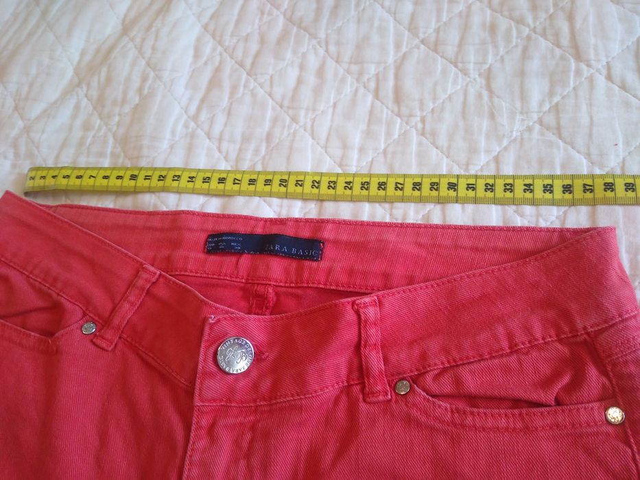 Blugi roșii,chic dame mărimea 40