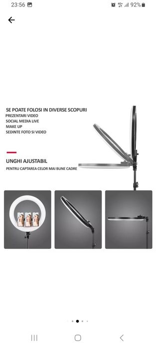 Lampa circulara profesionala  noua