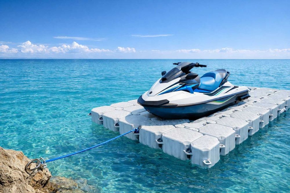 300 Euro reducere: Ponton pt. ambarcatiuni de 7 mp: 3,5 x 2 metri