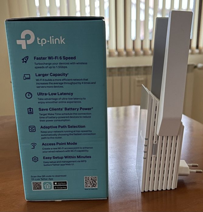 TP-LINK Range Extender Wi-Fi 6 AX 1500