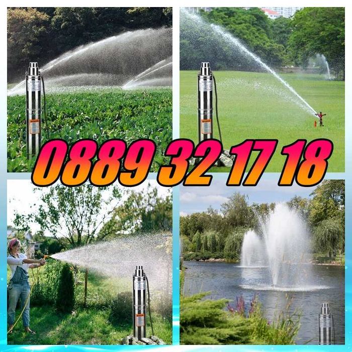 Потопяема сондажна винтова водна помпа 1100W, 3 m3/h, ф 100 и ф 86 мм