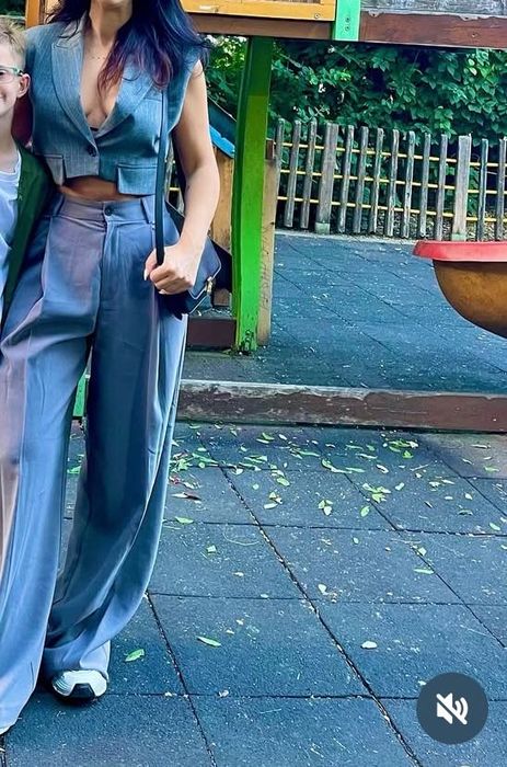 Сет Zara в Сиво Панталон М и Елек S