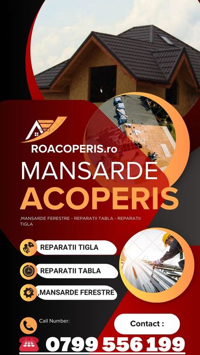 Montaj Tigla Metalica - Montaj Tigla Ceramica + Montaj Acoperis