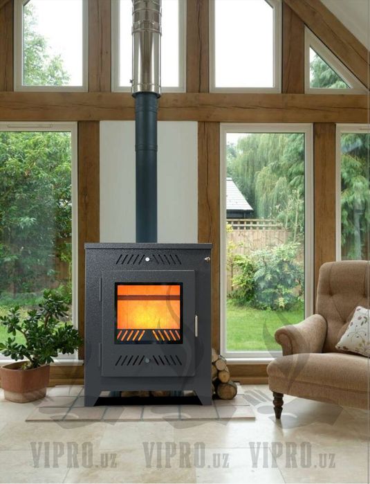 Печь-камин PRO-710(отопление,обогрев)буржуйка,котёл