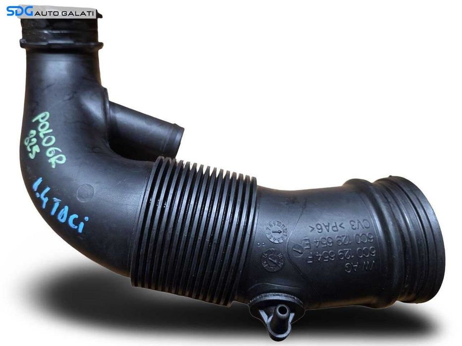 Conducta Tub Tubulatura Admisie Aer Skoda Fabia 3 1.4 TDI 2009 - 2016 Cod 6C0129654F 6C0129654E [N4868]