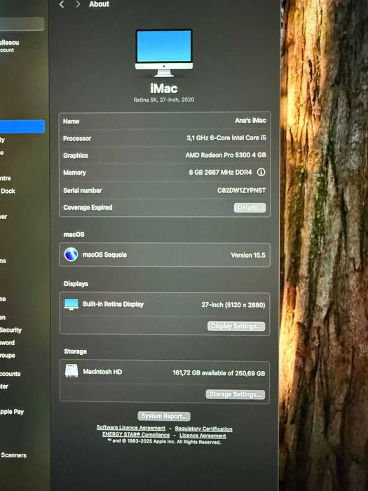 PC iMac 27 - procesor Intel® Core™ i5 3.10GHz, 27"