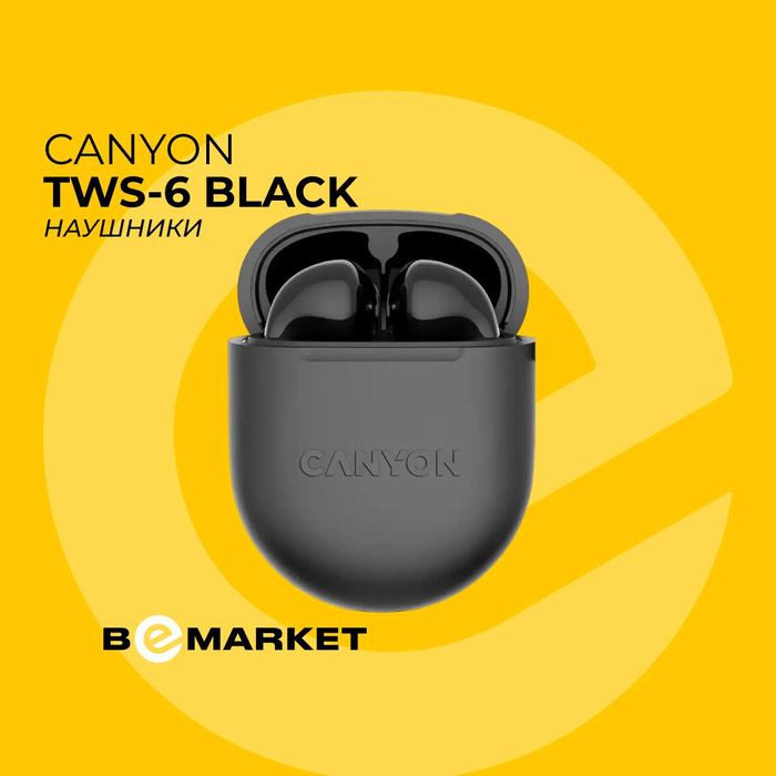 Беспроводные наушники Canyon TWS-6 Black