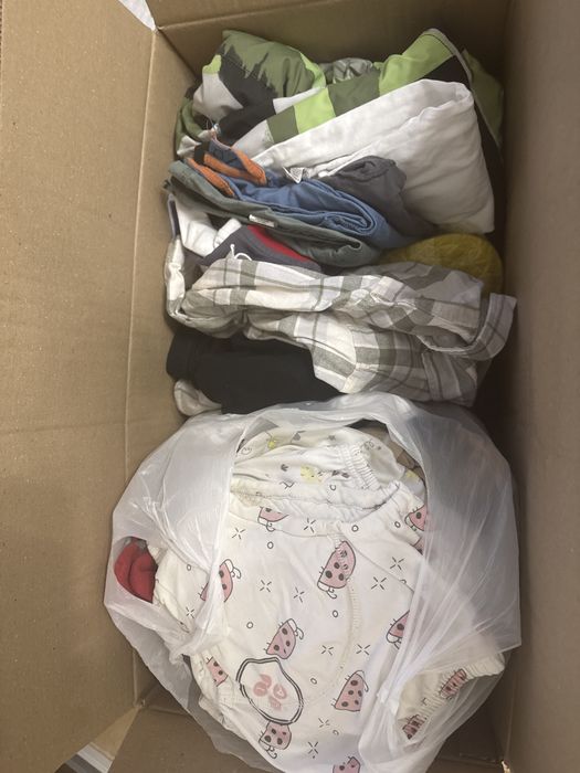 Коробка детских вещей от 1 до 3 лет разные сезоны