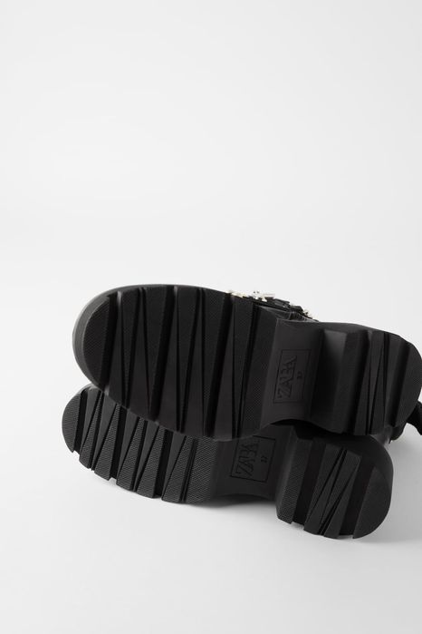 ZARA кубинки боти от естествена кожа