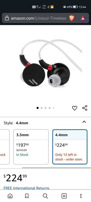 Linsoul 7hz Timeless HiFi in-ear monitors