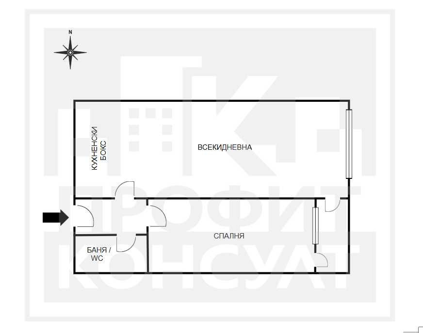 Продава се Двустаен апартамент в Велико Търново, Център - 64 кв.м за 2422 €/кв.м - Снимка #8