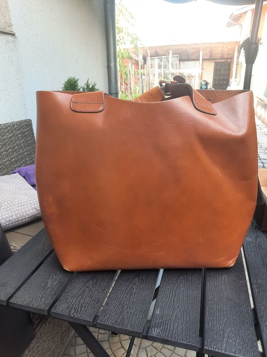 Чанти ZARA, естествена кожа, телешки бокс
