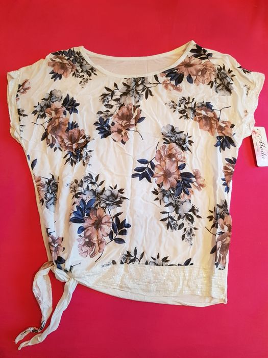 Разпродажба, нова, дамска блуза с флорални мотиви, тениска, 3 десена