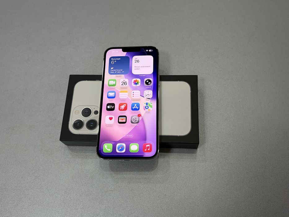 Iphone 13 Pro Max, 128 gb, Silver, la cutie