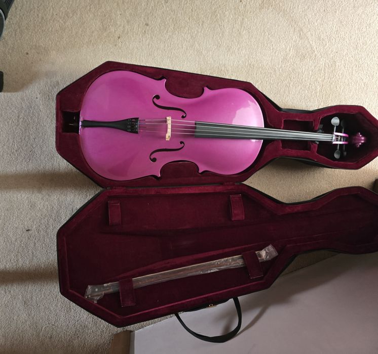 Violoncel 3/4 fucsia