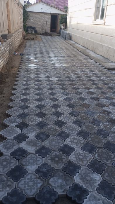 Брусчатка поребрик бордюр асфальт