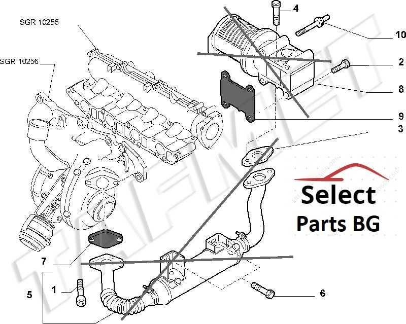 Тапа Тапи за ЕГР EGR и колектор Fiat Алфа Alfa Romeo 1.9 2.4 JTDM CDTI