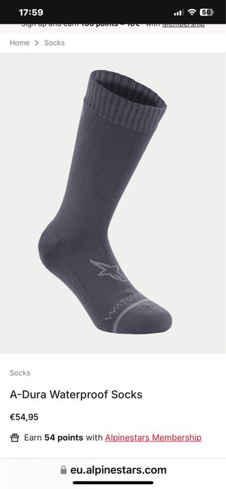 Sosete moto Alpinestars Impermeabile!