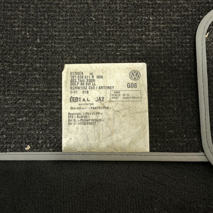 Covorase / Presuri originale VW Golf 6 R