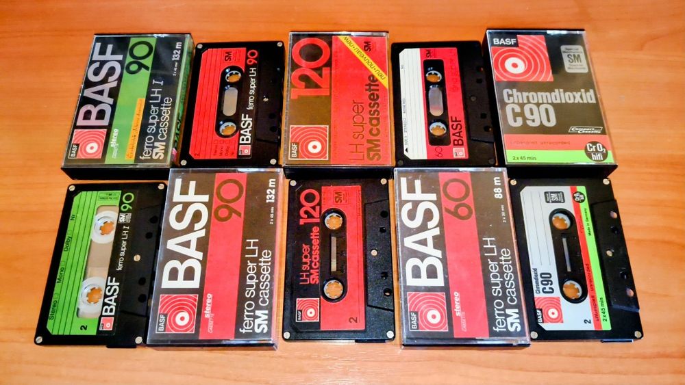 10 - Аудиокассет BASF