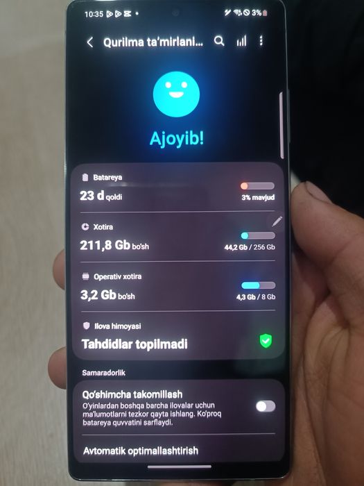 Telifon Samsung  Not 20 5g