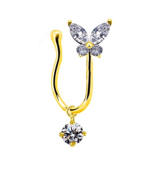 Сережка в нос.