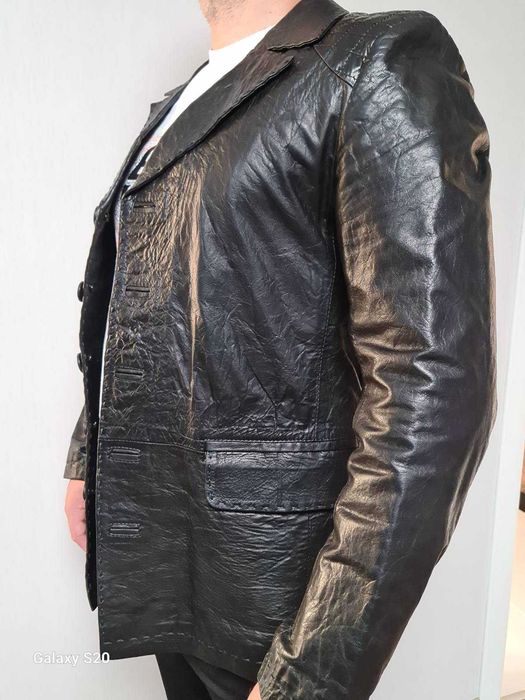 Мъжко сако естествена кожа Миланов