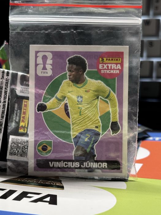 2026 FIFA WC USA 2026 Panini #07 VINICIUS JUNIOR Brazil STICKER EXTRA Purple