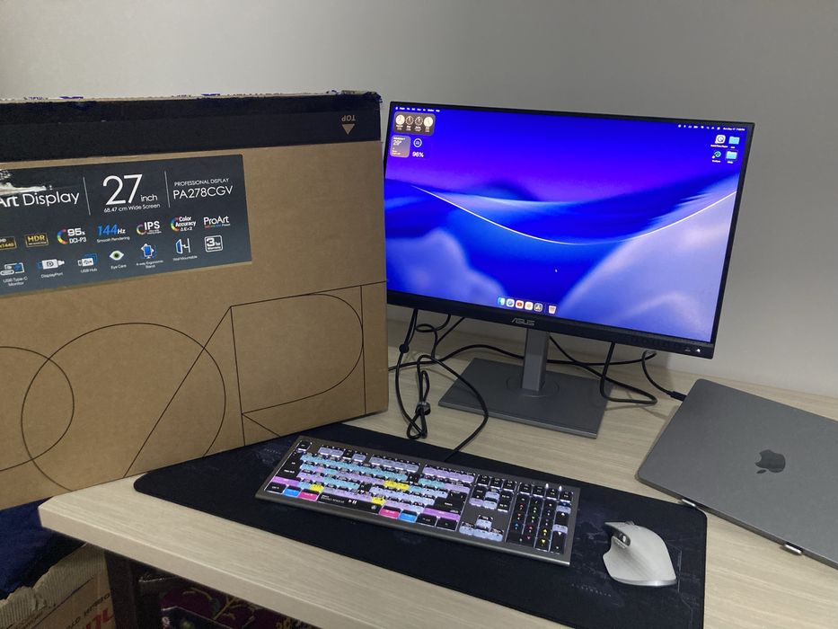 Asus ProArt 2k 144hz PA278CGV monitor & Mx Master 3s
