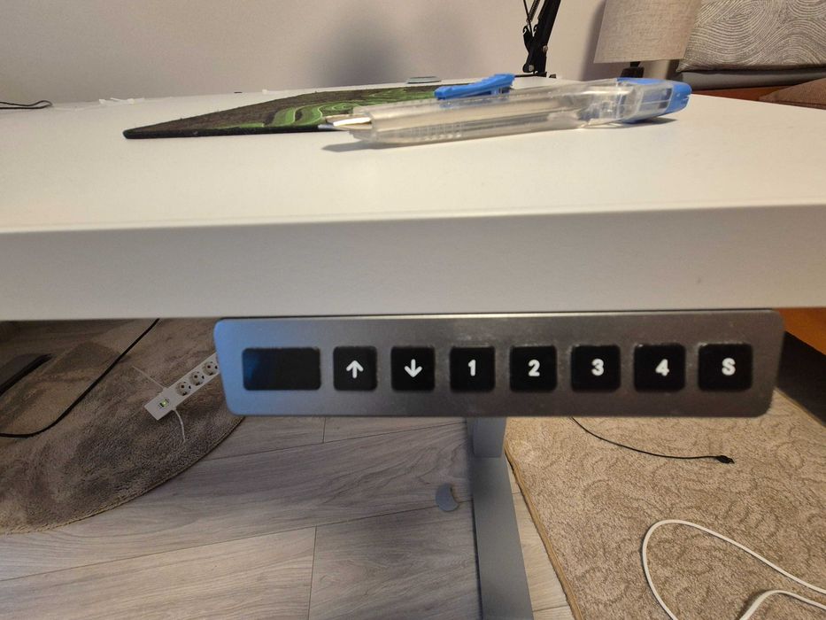 Електрическо бюро 160/80 сив цвят /сива офис маса/