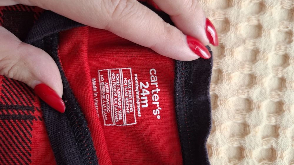 Пижама новогодняя Carters на 1-2 года