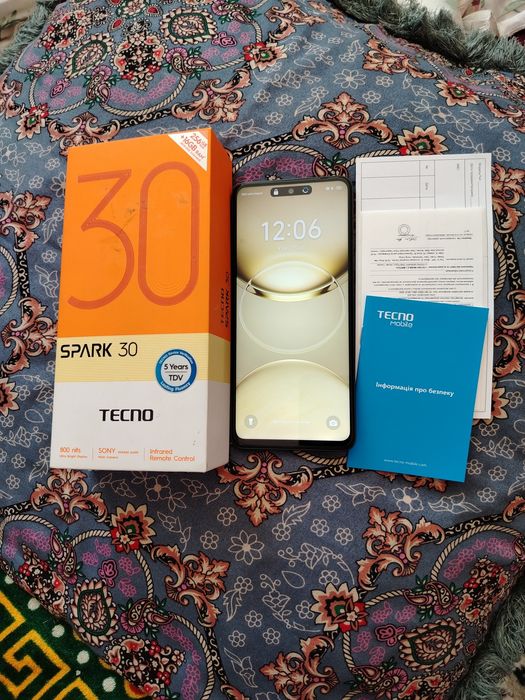 Texno Spark 30 8+8 256 gb full