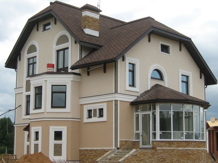 Фасадные работы,лак, подкраска