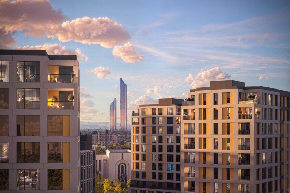 ЯНГИ ТАШКЕНТ! 2-КОМНАТНАЯ 53,73 м² СО СКИДКОЙ -15% (100% оплата) KS