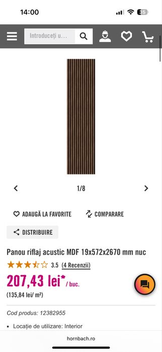 Panou riflaj acustic