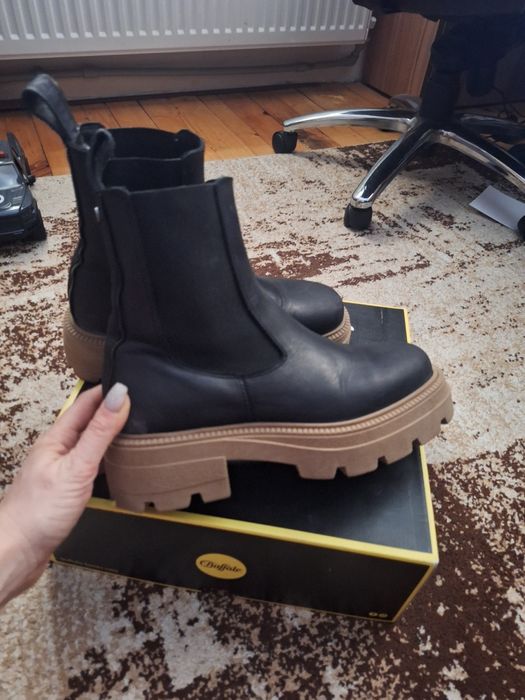 Дамски боти Buffalo естествена кожа и други боти 40 номер