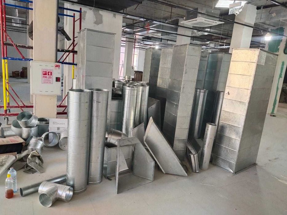 Вентиляционные комплектующие, трубы, воздуховод, отдушина