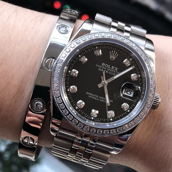 Rolex datejust black dial 36,mm