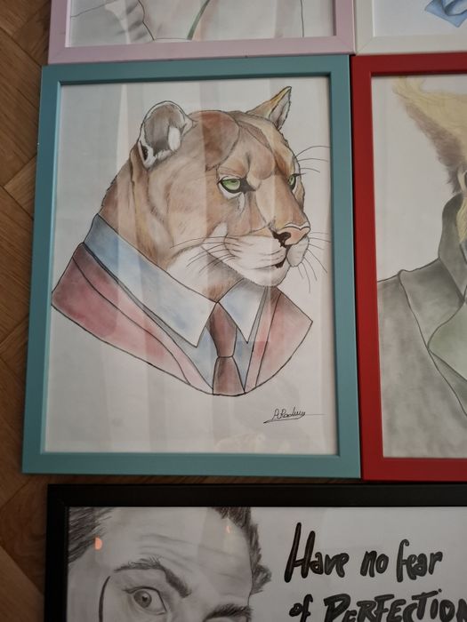 Tablouri acrilic sau in creioane colorate