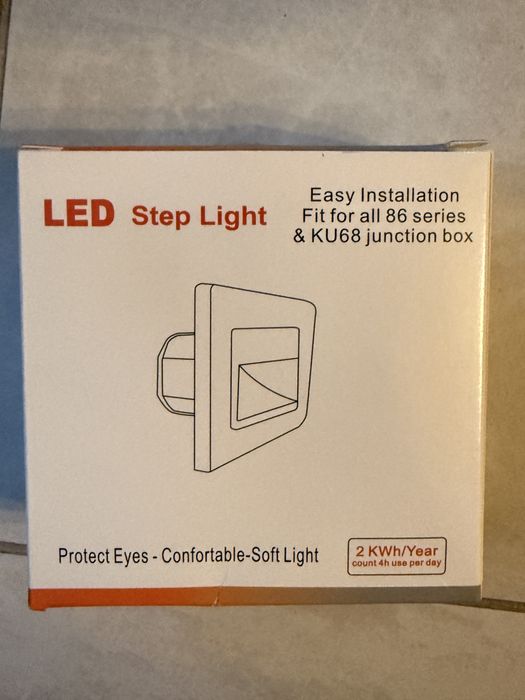 Corp de iluminat LED pentru scări STEP LIGHT LED/1,5W/230V negru