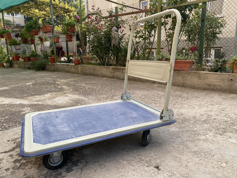 Количка 300кг пладформена ръчна нова