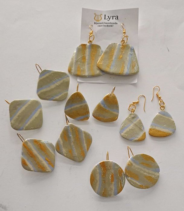 Vând cercei handmade din ceramica
