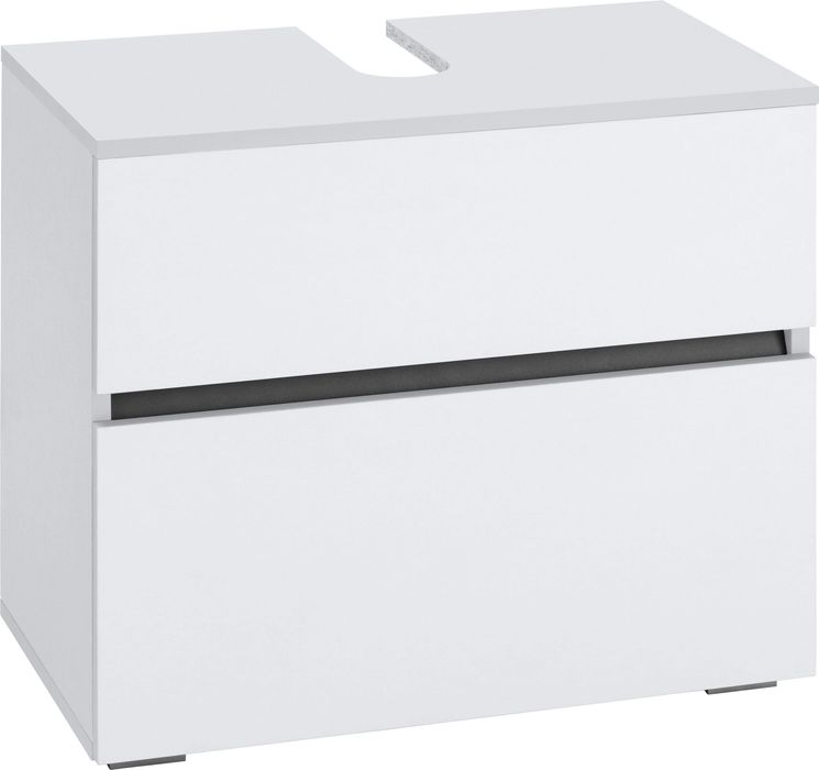Comoda de baie chiuveta Wisla, sertar si clapa push to open, 60 cm