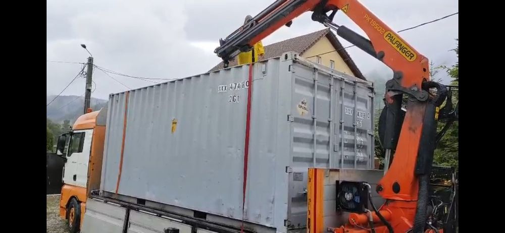 Inchiriez auto macara transport materiale construcții și  container