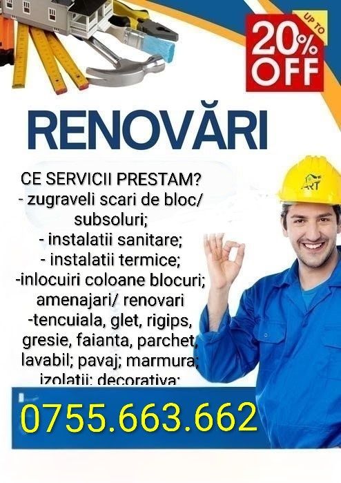 amenajări interioare renovări case