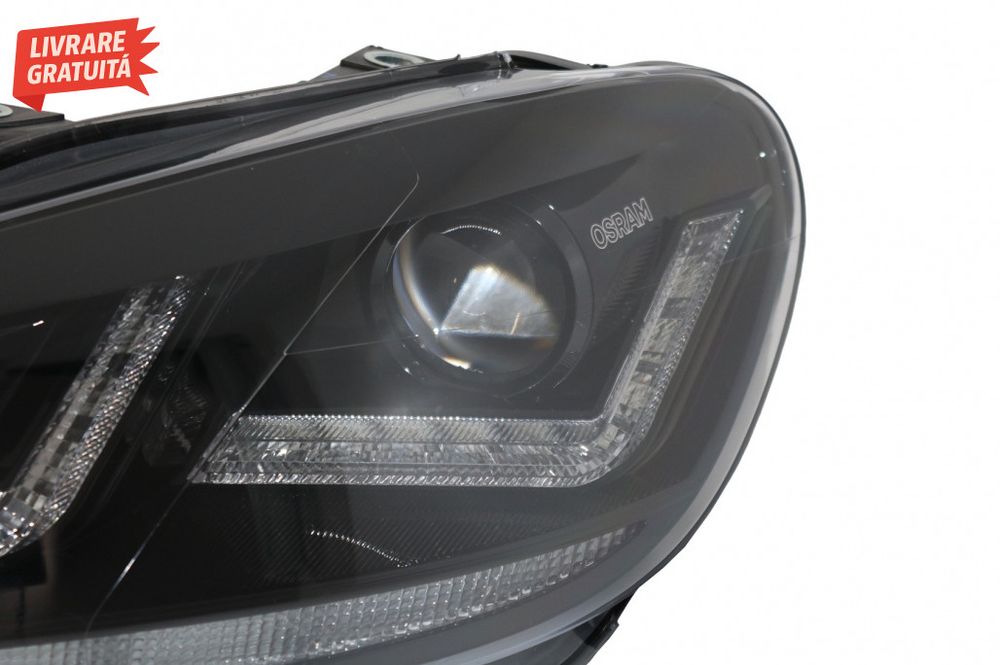 Faruri Osram LED VW Golf 6 VI (2008-2012) Black LEDriving Semnal Dinam