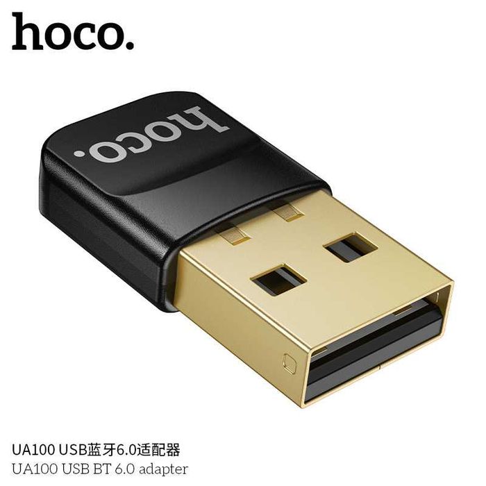 Hoco UA100 Adapter Usb to Bluetooth v6.0 multi-device speed 4.0 Mbps