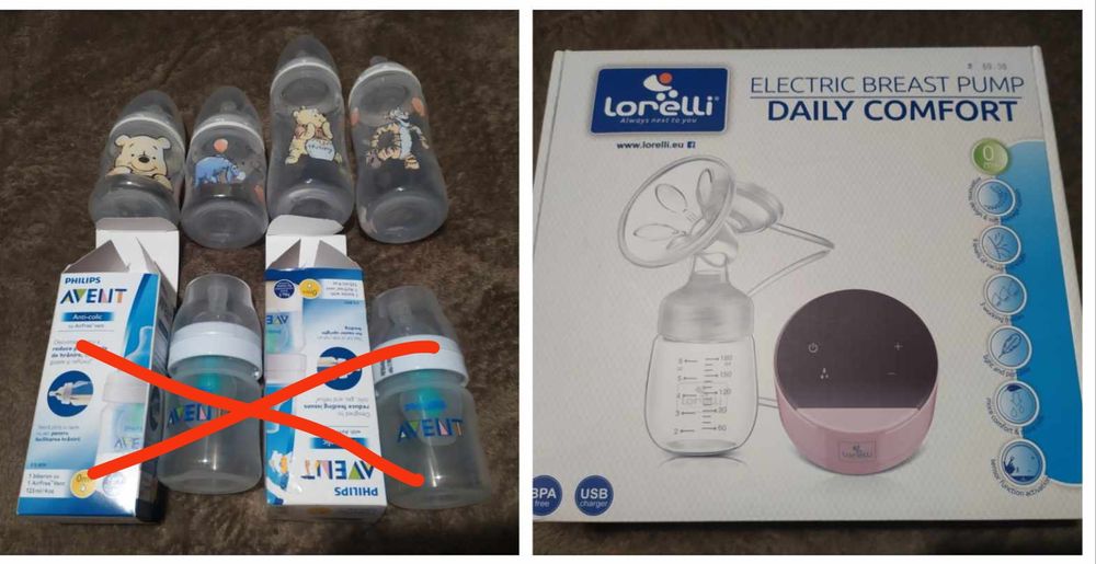 Помпа за кърма+шишета