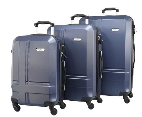 WeTravel пътнически куфар комплект 3бр ABS 4 колела360°+4см Разширение